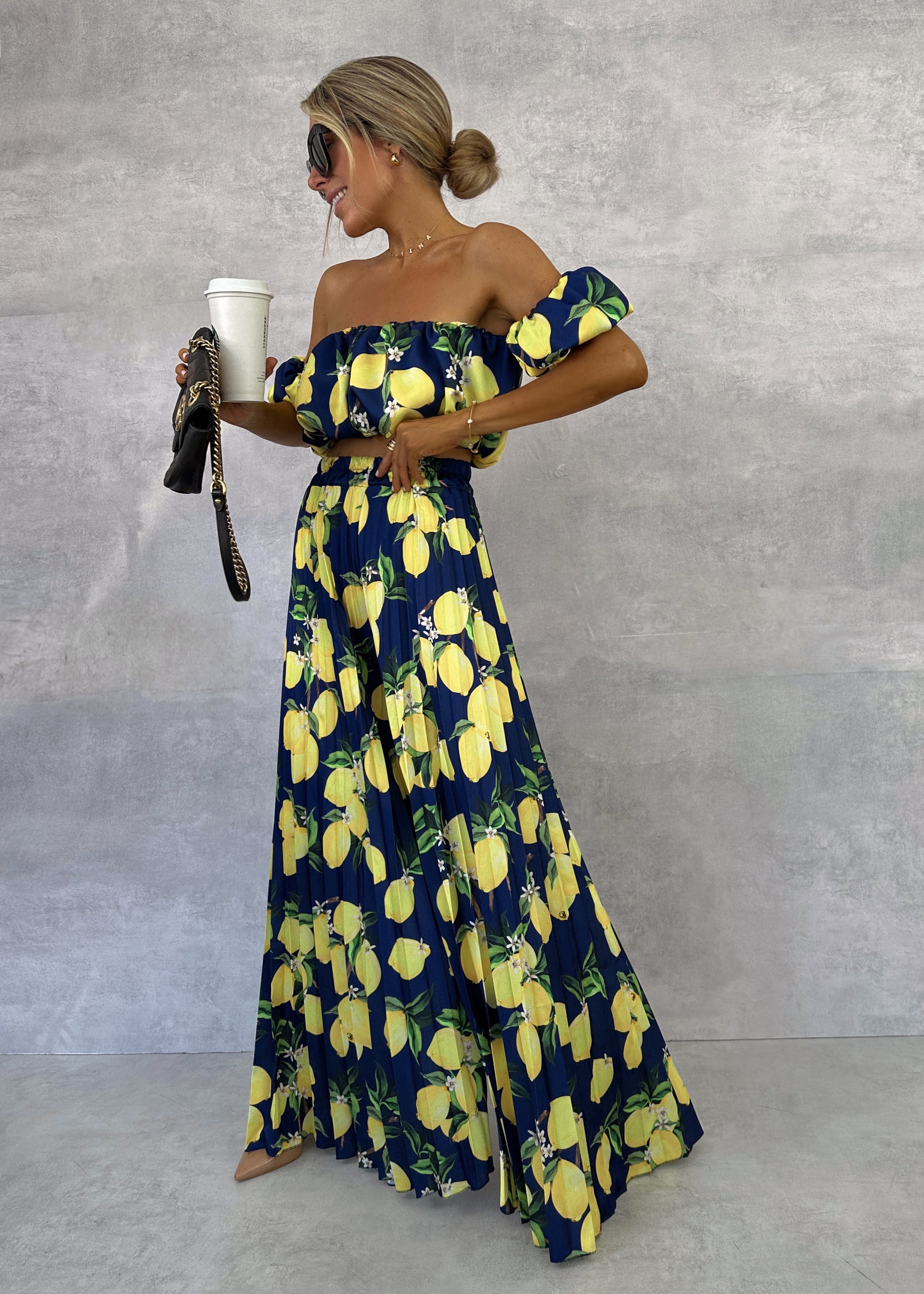 ENSEMBLE 2 PIÈCES : TOP ET PANTALON CITRON – OHH FRIDAY