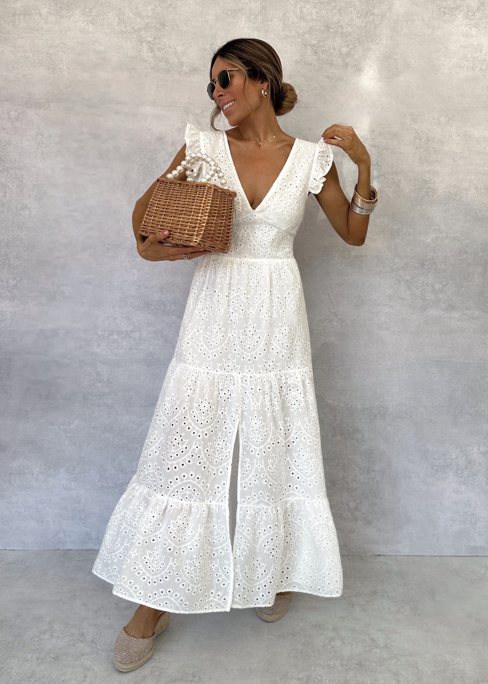 Vestidos Blancos Pantalones Blancos Ibicencos Mujer VESTIDO