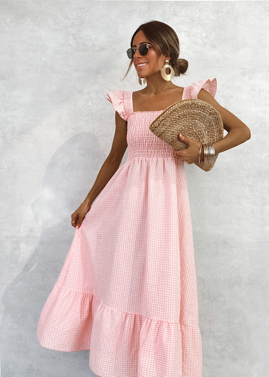 Provence Vichy smocked dress – OHH FRIDAY